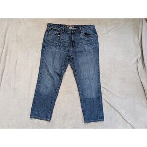 Tommy Hilfiger Mens Classic 38 x 30 Blue Jeans Straight Designer